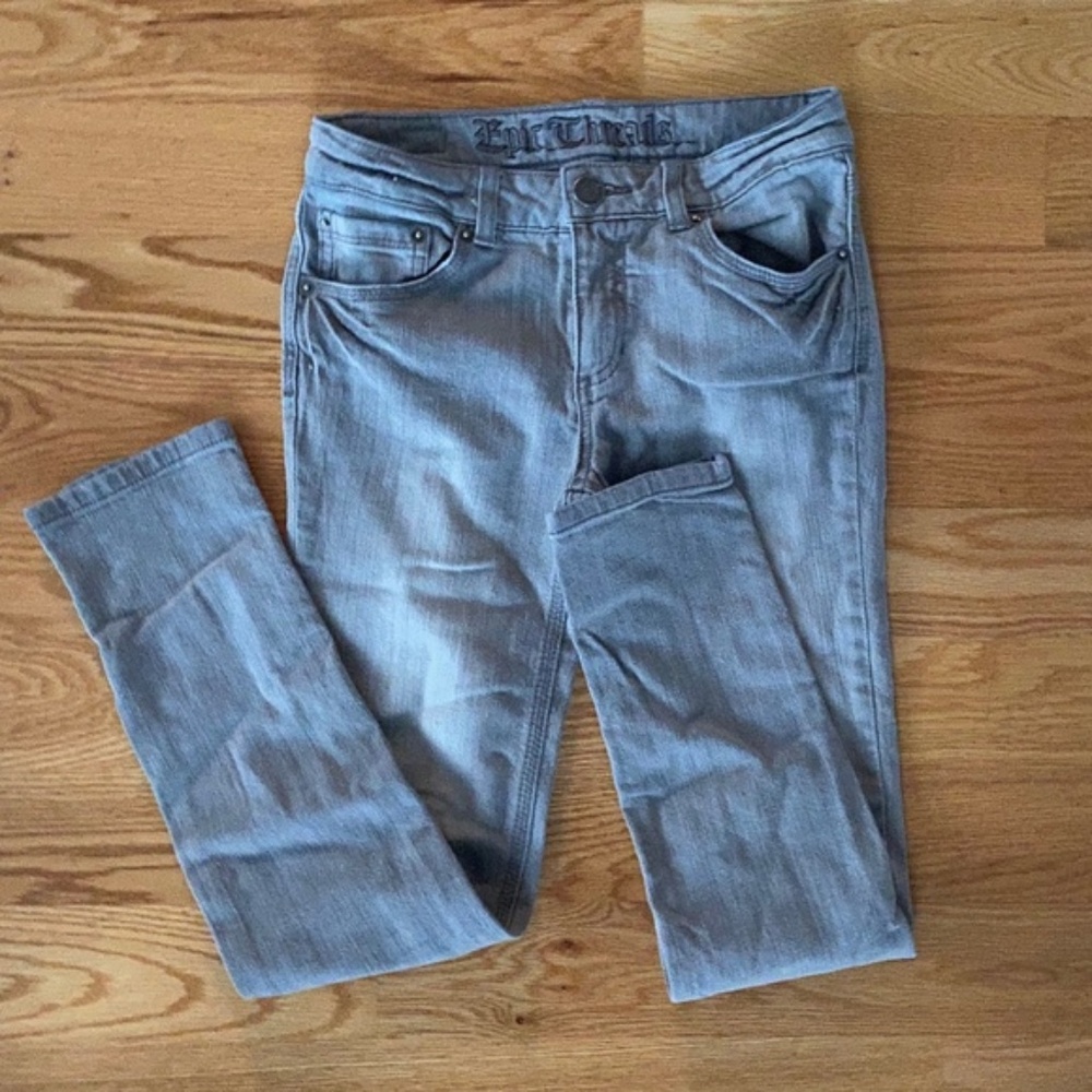 Epic Threads NWOT Girls Stretchy Grey Jeans (12)